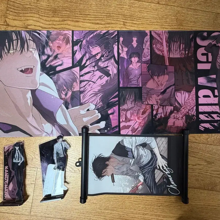[BUNJANG] Kang Chana Hanmaru Acrylic Standee, Mini Bromide, Desk Mat Bundle Set / 별정직 공무원 일괄 모펀 팝업 장패드 브로마이드 아크릴 일괄판매