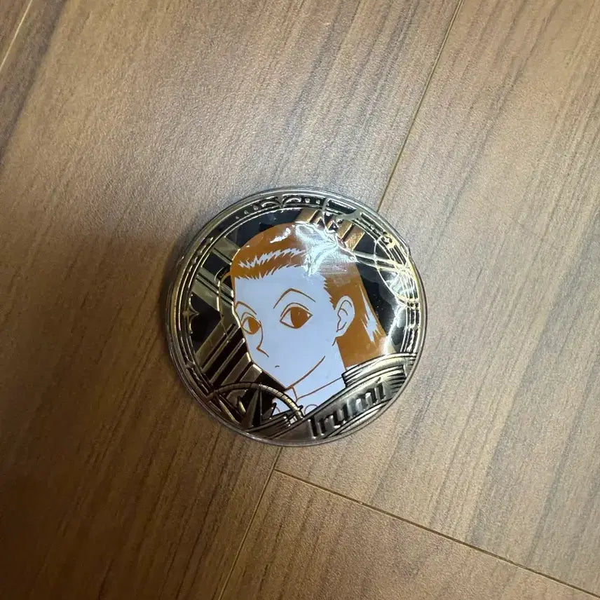 [BUNJANG] Hunter x Hunter Illumi Metal Gold Foil Can Badge / 헌터헌터 이르미 메탈 금박 캔뱃지 뱃지