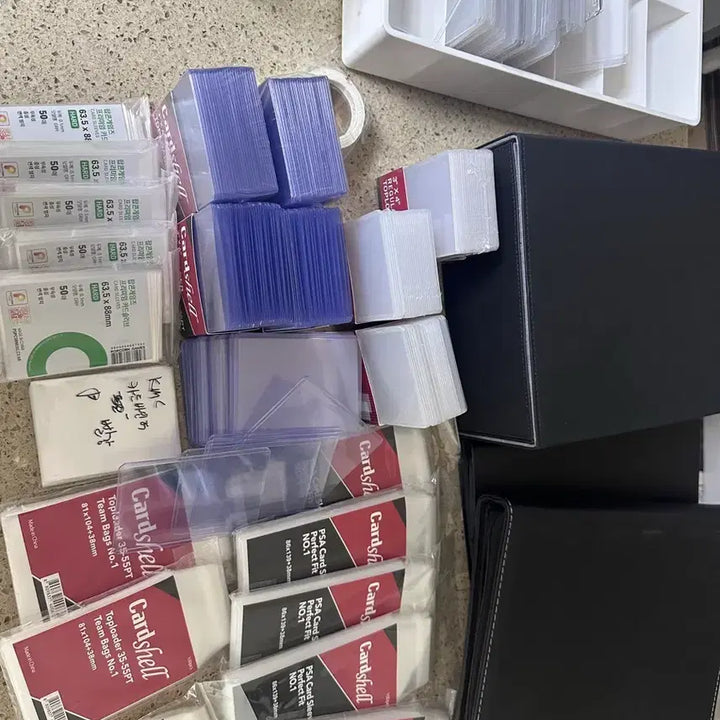 [BUNJANG] Card Shell Top Loader, Sleeve, Team Bag, Binder Bundle Set / 카드쉘 탑로더, 카드쉘 슬리브, 카드쉘 팀백, 카드 바인더등 일괄