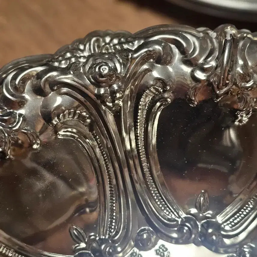 [BUNJANG] Antique Vintage Silver-Plated Serving Tray and Bowls / 앤틱 빈티지 실버플레이트 은식기 쟁반 트레이 볼