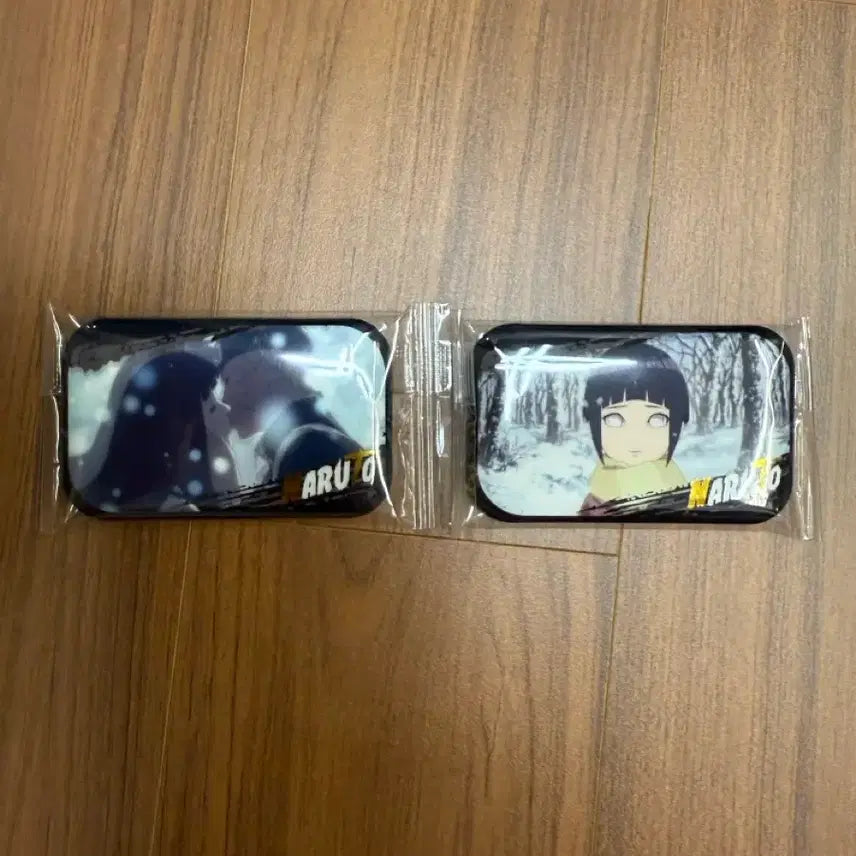 [BUNJANG] Naruto Hinata Square Can Badge Set / 나루토 히나타 사각 캔뱃지 사랑스러운 매우 카카시 사스케 이타치 사소리