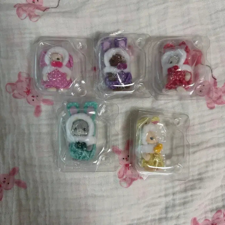 [BUNJANG] Sylvanian Families 40th Anniversary Colorful Rabbit 5-Piece Full Set / 실바니안 40주년 컬러풀토끼 5종 풀세트