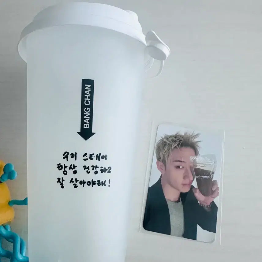 [BUNJANG] Stray Kids SKZ-REPLAY Chan Reusable Cup &amp; POB / 스키즈 디스앤댓 팝업 방찬 특전 &amp; 리유저블컵 양도