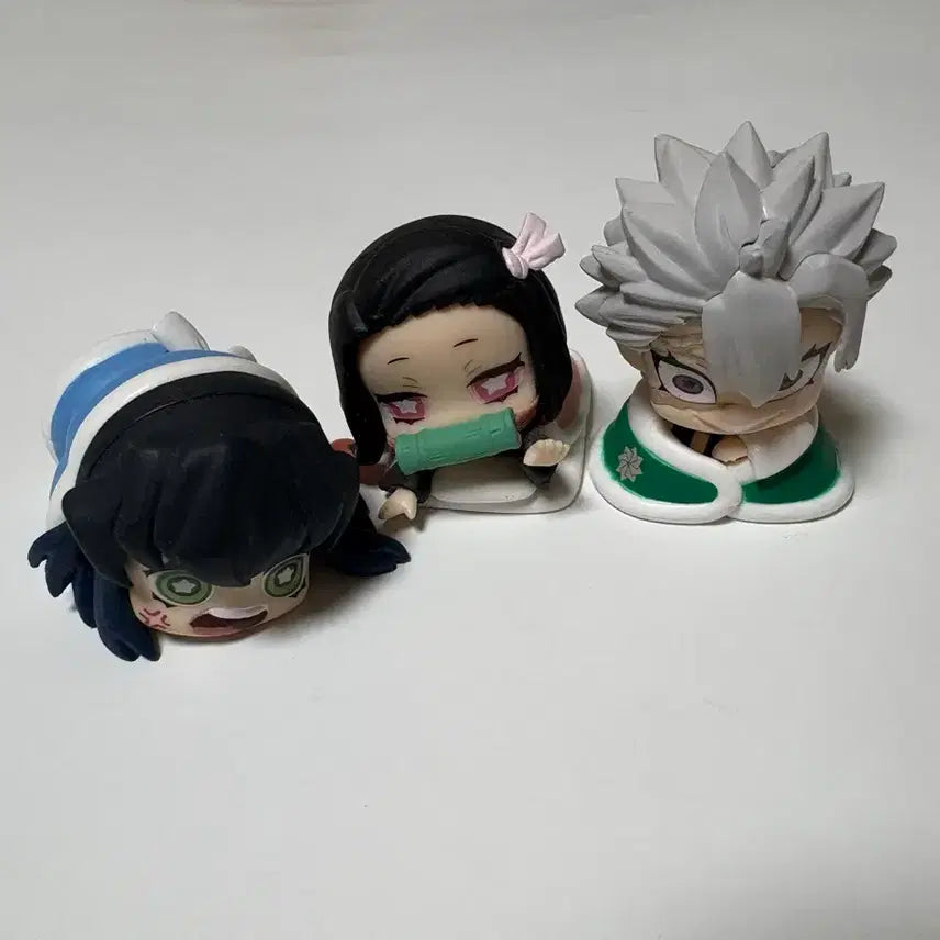 [BUNJANG] Demon Slayer Onemutan Gacha Figures - Sanemi, Nezuko, Inosuke Bundle Set / 급처)일괄) 귀멸의 칼날 오네무탄 가챠 피규어 사네미 네즈코 이노스케