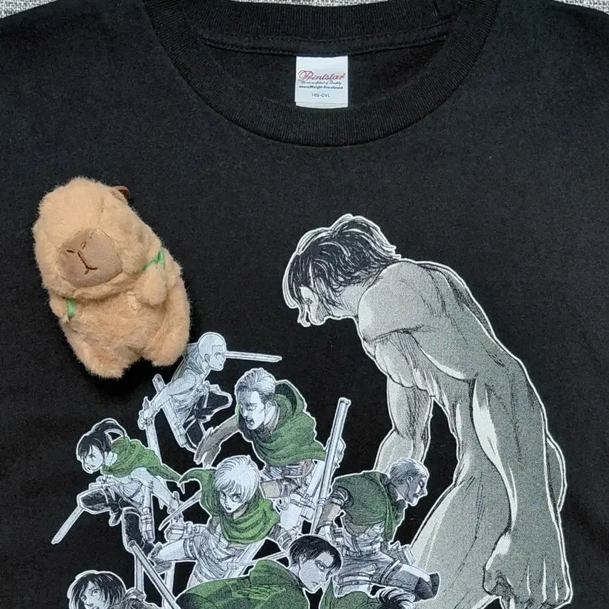 [BUNJANG] Attack on Titan Survey Corps Graphic Long-Sleeve T-Shirt (Official License) / [공식 라이선스] 진격의 거인 조사병단 그래픽 롱슬리브 티셔츠 (L)