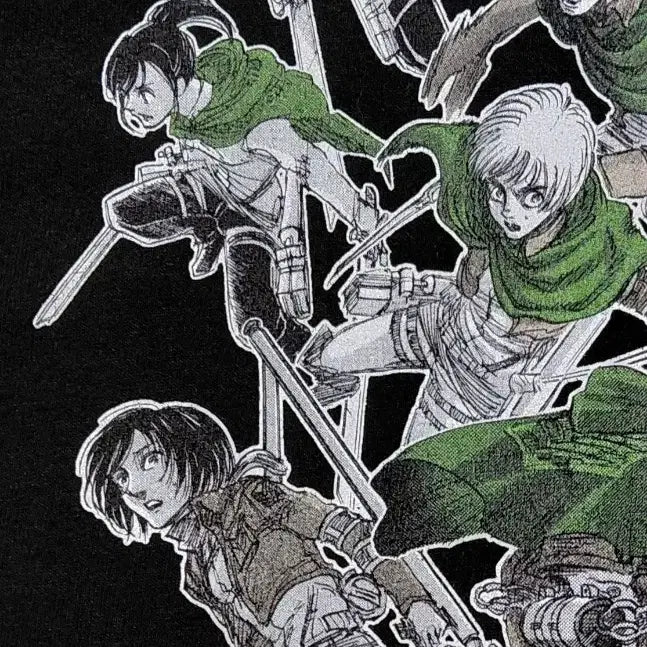 [BUNJANG] Attack on Titan Survey Corps Graphic Long-Sleeve T-Shirt (Official License) / [공식 라이선스] 진격의 거인 조사병단 그래픽 롱슬리브 티셔츠 (L)