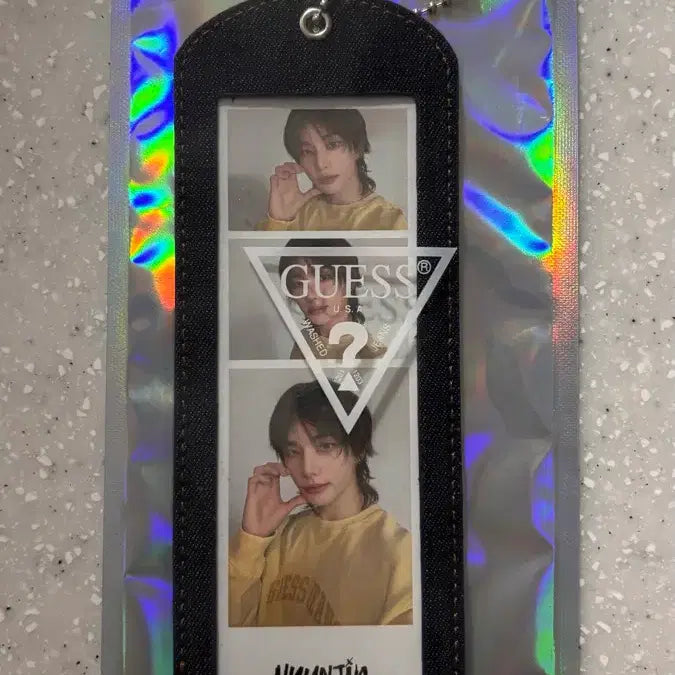 [BUNJANG] Stray Kids Hyunjin GUESS Collab Photokeyring / 스트레이키즈 현진 게스 콜라보 포토키링
