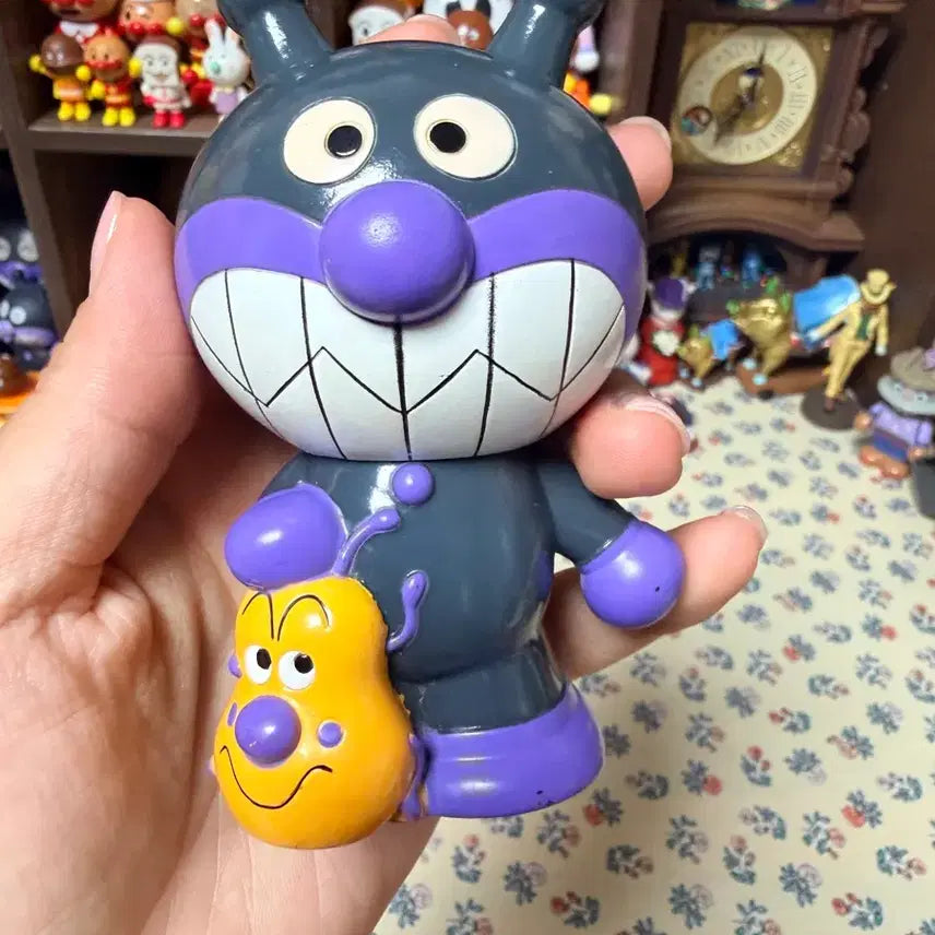 [BUNJANG] Anpanman Bacteria-man Squeaky Toy / 호빵맨 세균맨 아카짱 삑삑이