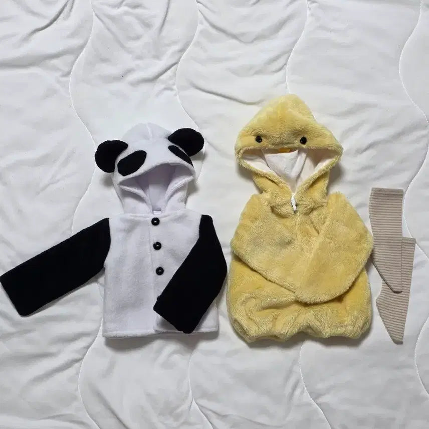 [BUNJANG] DMS MSD Size Chick Jumpsuit &amp; Panda Jumper Set / dms 병아리 우주복+판다 점퍼 msd용 구관의상