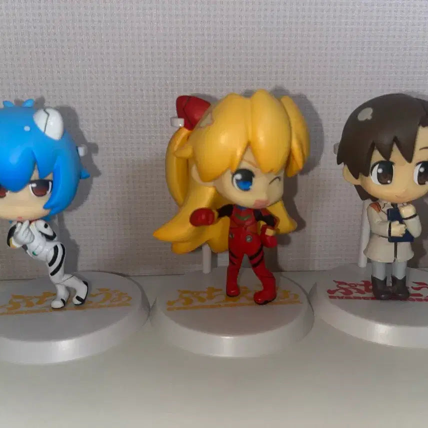 [BUNJANG] Evangelion Asuka, Rei, Maya Puchieba Figure / 에반게리온 아스카 레이 마야 푸치에바 피규어