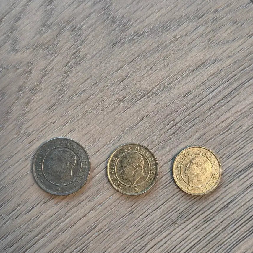 [BUNJANG] Turkey 3 Coin Set (5, 10, 25 Kurus) / 터키 동전 3개 세트