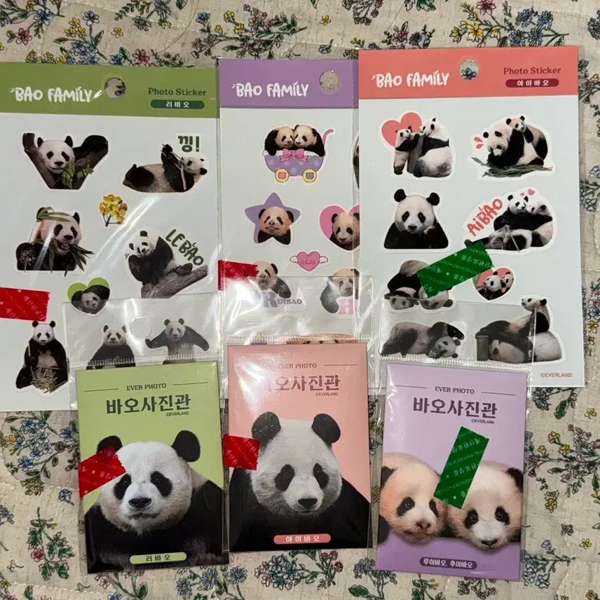 [BUNJANG] Everland Bao Family Official Stickers / 에버랜드 바오패밀리 굿즈