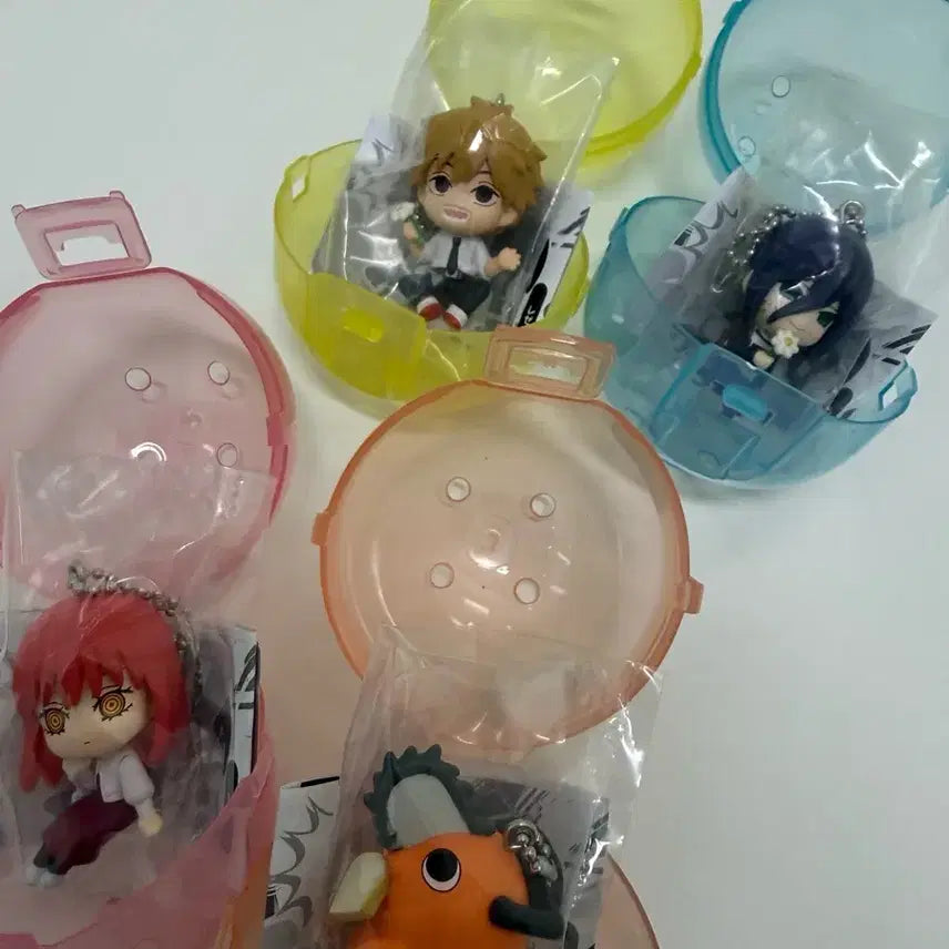 [BUNJANG] Chainsaw Man: The Red Part Figure Keychain Gacha Set (Sealed) / [미개봉] 체인소맨 레제편 피규어 키체인 가챠 세트