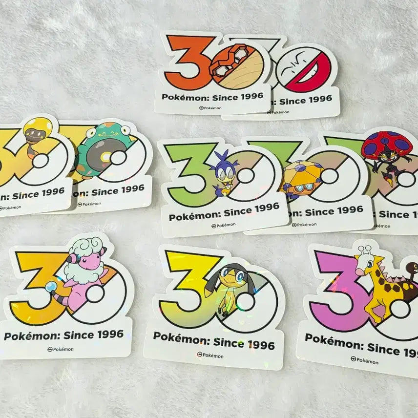 [BUNJANG] Pokemon 30th Anniversary Logo Electric Set Chinchou / 일괄) 포켓몬 30주년 기념 로고 전기세트 찌리리공 찌리베리