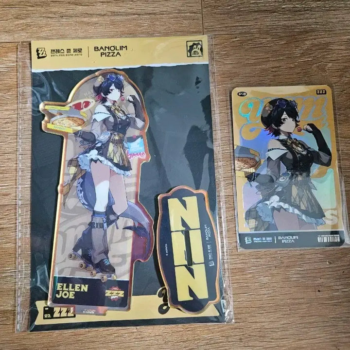 [BUNJANG] Zenless Zone Zero Ellen Jo Acrylic Stand + Redeem Card / (리딤미사용)젠레스 존 제로(젠존제) 반올림피자 콜라보 엘렌 조 아크릴 스탠드 + 포토카드 굿즈