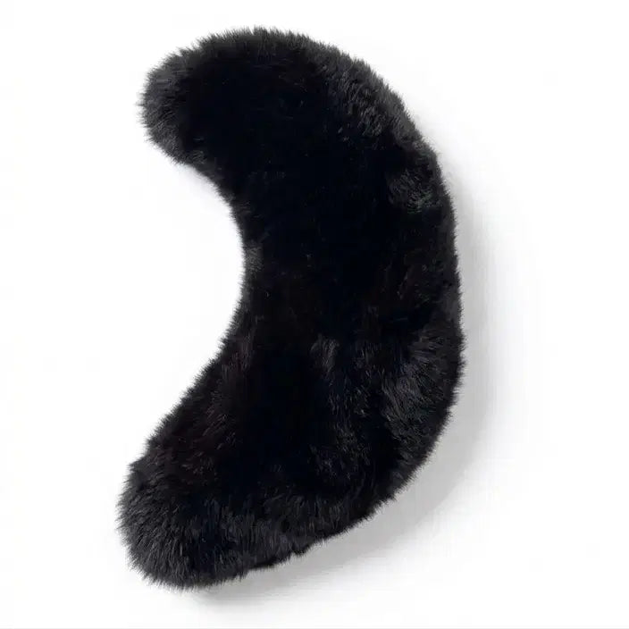 [BUNJANG] 20cm Doll Magnetic Tail Black Faux Fur Clothing (Unspecified Doll) / 인형 자석 꼬리 블랙 인형옷 20깅 무속성 솜인형 옷장 20cm