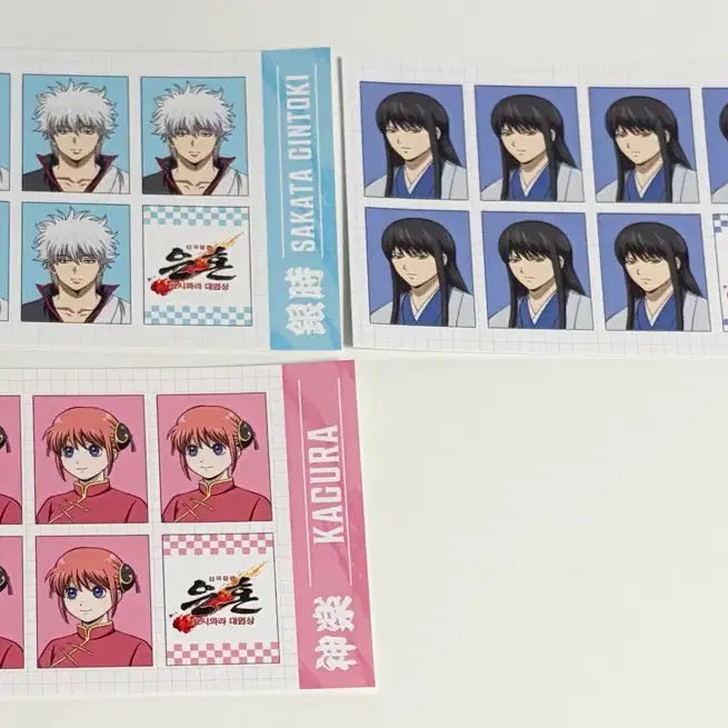 [BUNJANG] Gintama Yoshirara Popup Store Exclusive Proof Photos (Gintoki, Kagura, Katsura) / 은혼 요시와라 팝업 금액 특전 증명사진 긴토키 카구라 카츠라