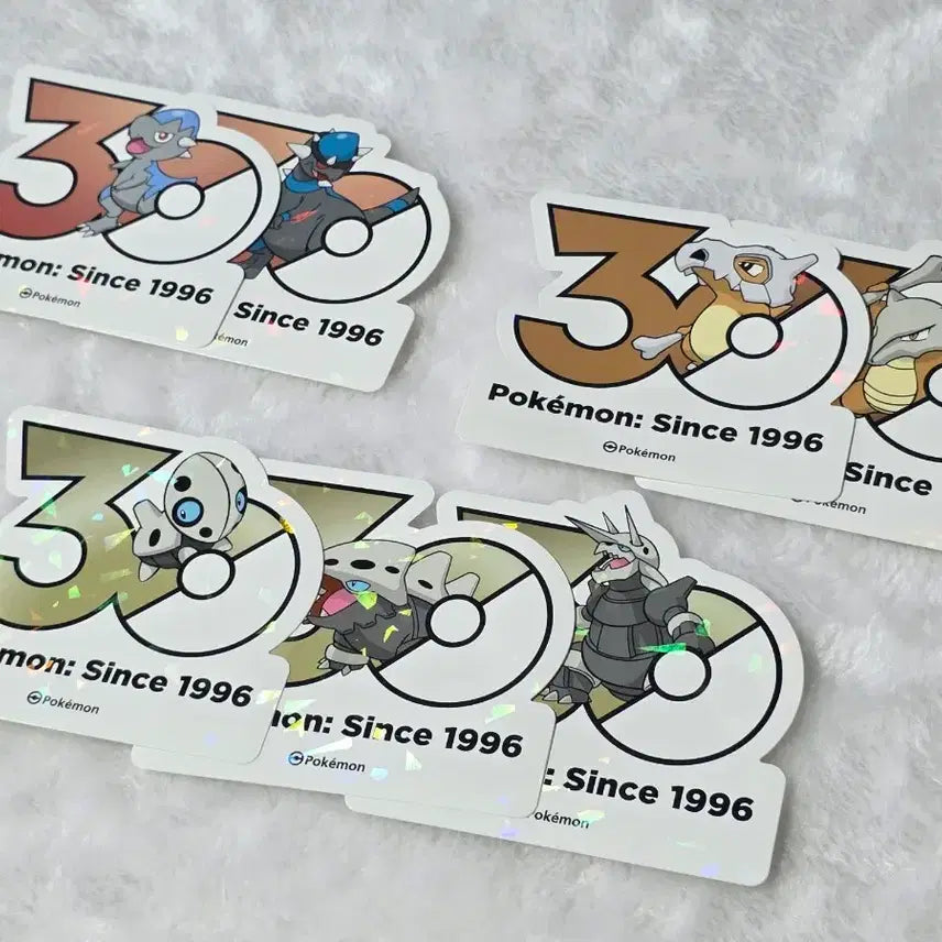[BUNJANG] Pokemon 30th Anniversary Logo Dinosaur Bundle Set / 일괄) 포켓몬 30주년 기념 로고 공룡 세트