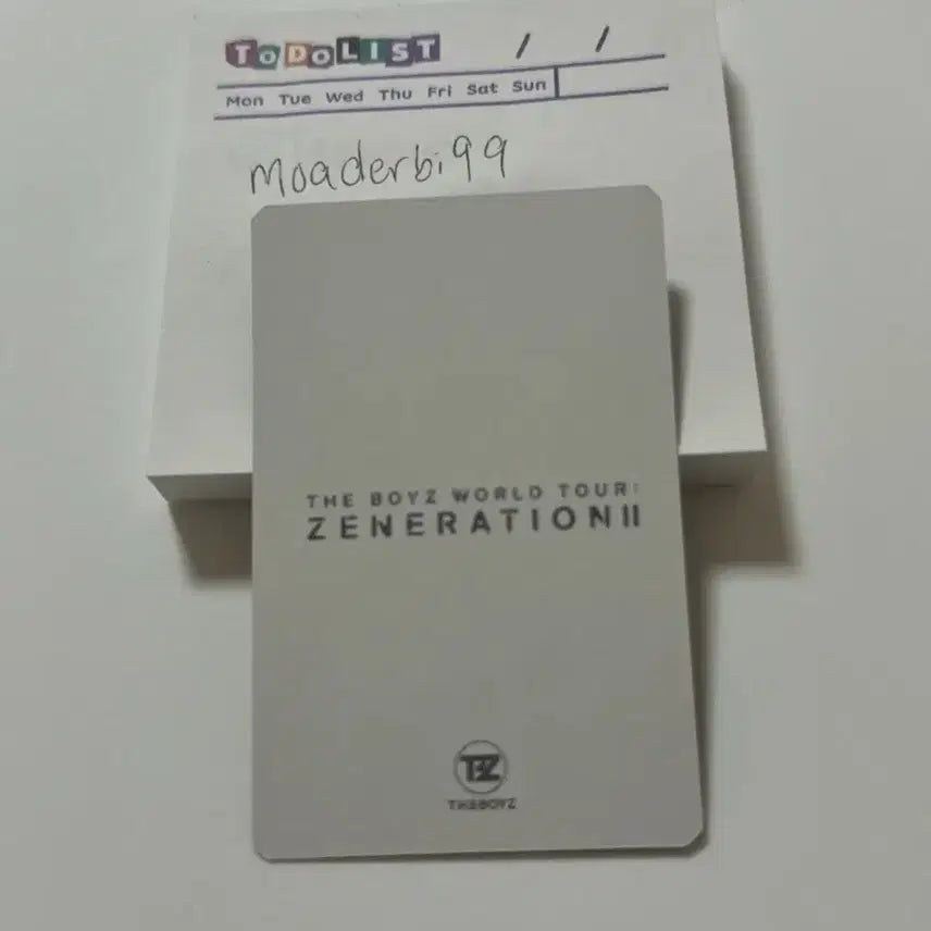 [BUNJANG] The Boyz Sunwoo Zeneration Photocard / 더보이즈 zeneration 영훈 포카
