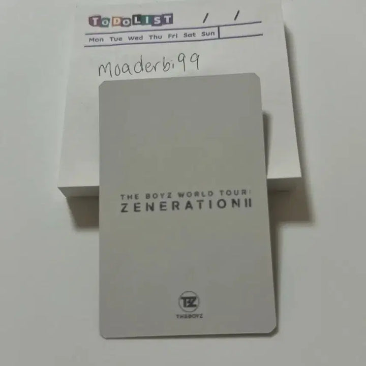 [BUNJANG] The Boyz Sunwoo Zeneration Photocard / 더보이즈 zeneration 영훈 포카