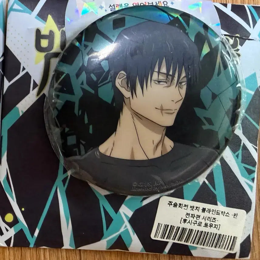 [BUNJANG] Jujutsu Kaisen Toji Fushiguro Metal Pin / 주술회전 뱃지 후시구로 토우지