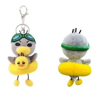 [BUNJANG] Annyeong Zaduya Duck Tube Kkoko Doll Keyring / 새상품 안녕자두야 오리 튜브 꼬꼬 인형키링