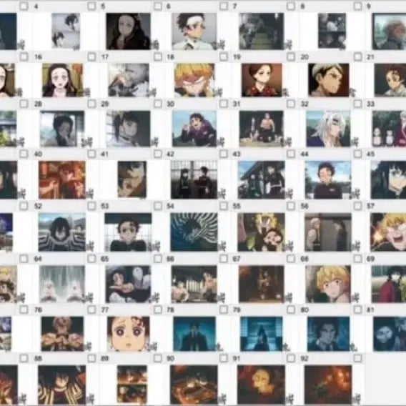 [BUNJANG] Demon Slayer: Kimetsu no Yaiba Collecting Cards Highlight Pick Steel 92 Types Full Set Bundle / 귀칼 귀멸의칼날 콜렉팅카드 하이라이트픽 스틸 92종 전종 일괄 양도