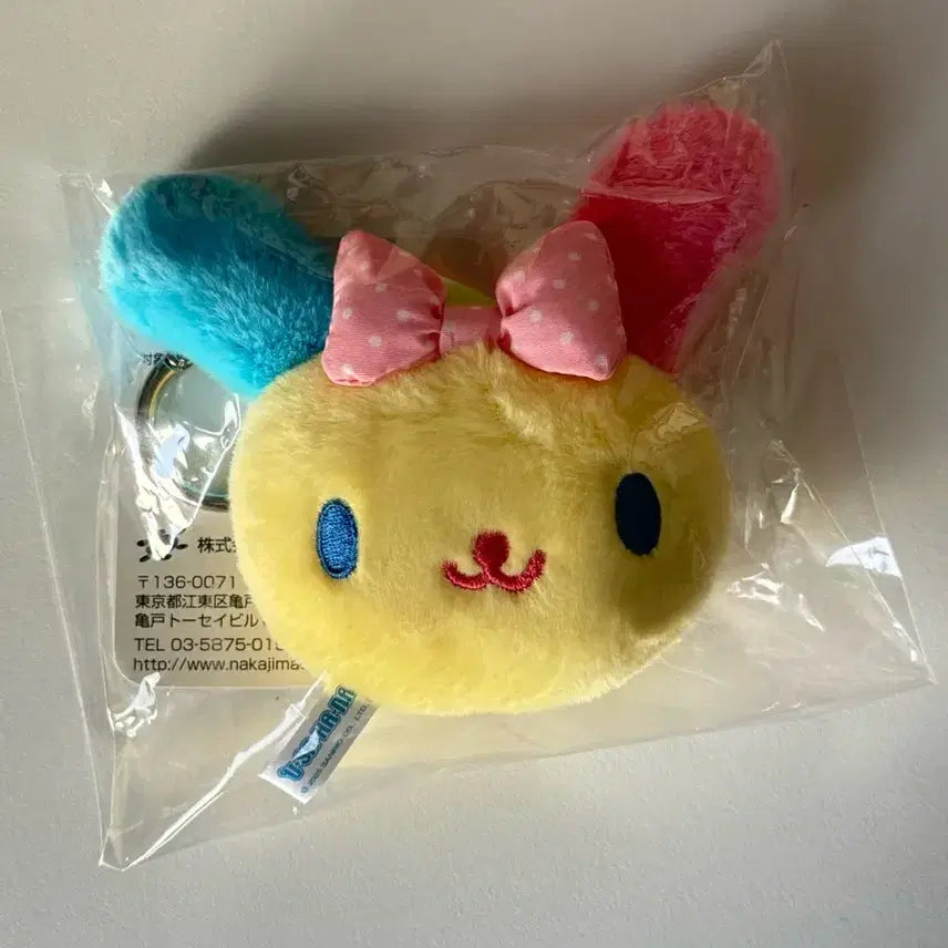 [BUNJANG] Sanrio Ribbon Usahana Plush Keychain / 산리오 리본 우사하나 인형 키링