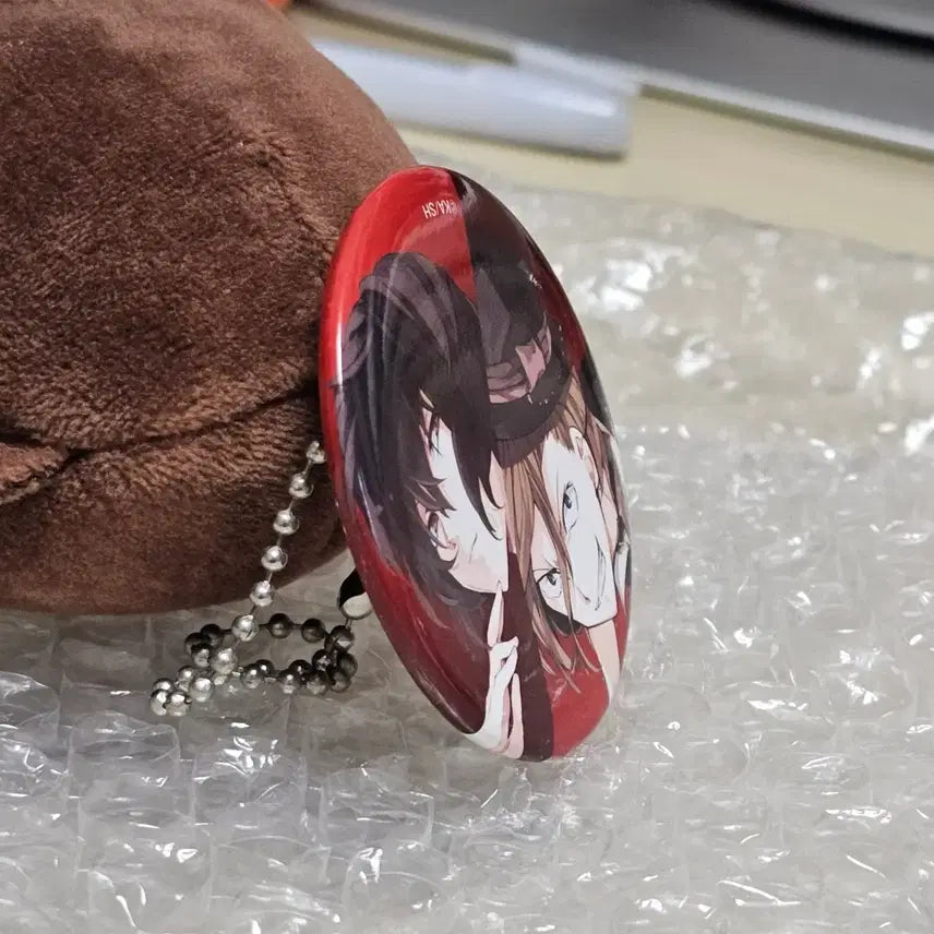[BUNJANG] Bungo Stray Dogs Dazai Chuuya Original Art Can Badge "Young Ace" Magazine Bonus / 문스독 다자이 츄야 원화 캔뱃지 영에이스 잡지 특전 부록