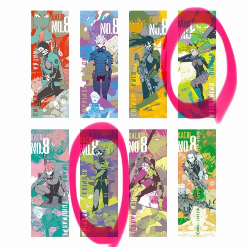[BUNJANG] Kaiju No. 8 Hoshina Kikooru Chara-Pos Poster Bundle Set / 새상품 일괄) 괴수 8호 호시나 키코루 캬라포스 포스터