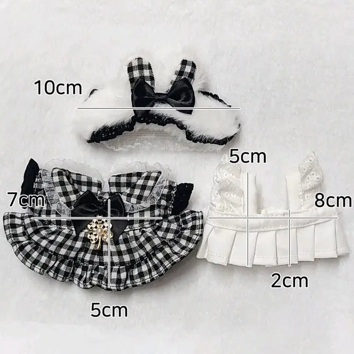 [BUNJANG] 10cm Doll Maid Outfit / 10cm 메이드복 솜인형 솜깅 옷 급처분