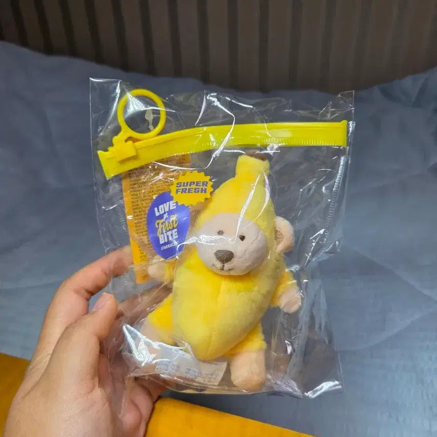 [BUNJANG] Starbucks Banana Bear Plush Keychain / 스타벅스 바나나 인형 키링