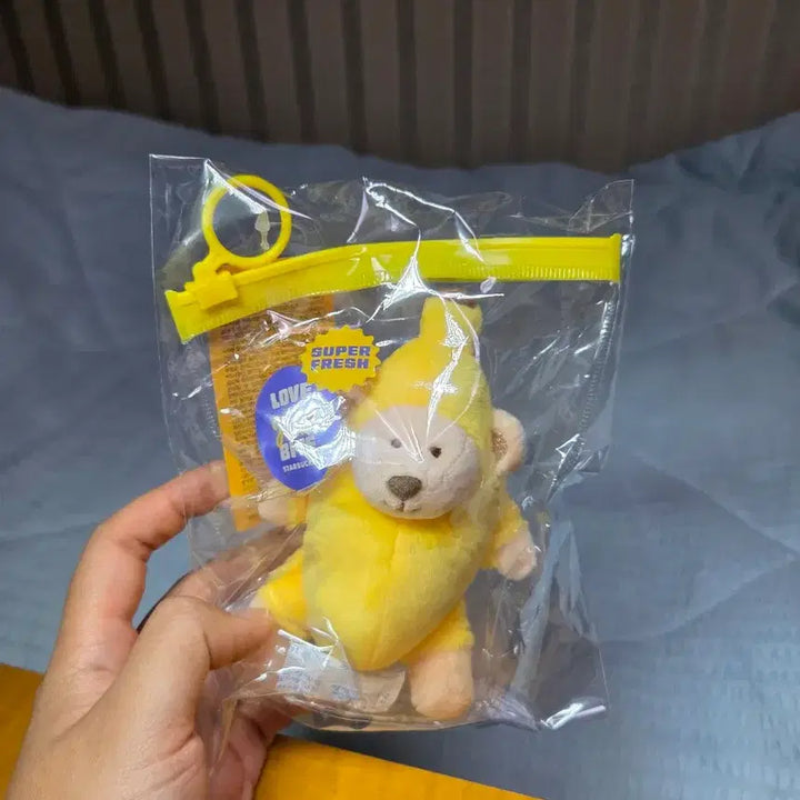 [BUNJANG] Starbucks Banana Bear Plush Keychain / 스타벅스 바나나 인형 키링