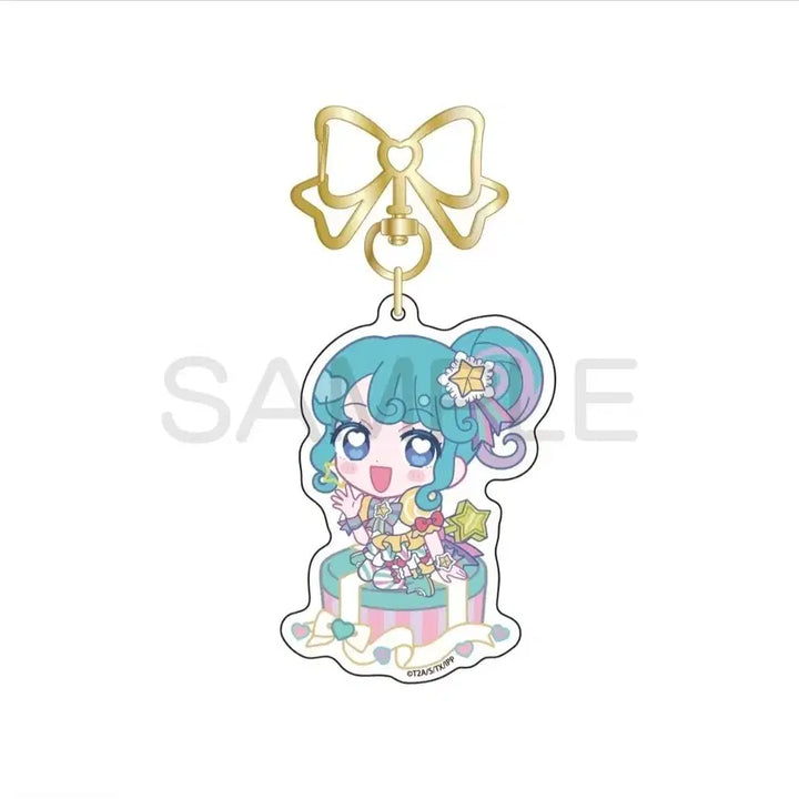 [BUNJANG] Pripara Pretty Series Pinon Acrylic Keyring &amp; Name Badge Set / 프리파라 프리티 시리즈 캬라핀 피논 아크릴 키링 리본 네임 뱃지 판매 양도