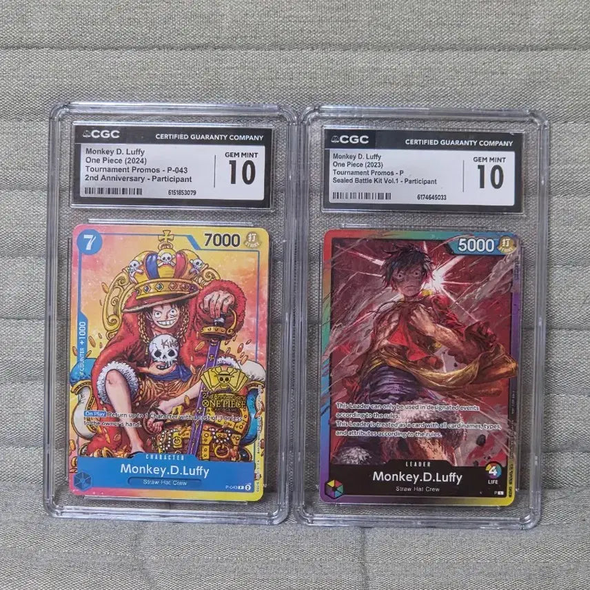 [BUNJANG] One Piece Card Monkey D. Luffy 2 Types CGC 10 Graded / 원피스 카드 몽키 D 루피 2종 CGC 10 등급