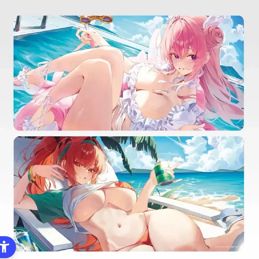 [BUNJANG] Ichiban Kuji NIKKE Chapter 8 Desk Mat Set (2 Types) Sealed / 제일복권 니케챕터8 장패드세트2종 미개봉 현물