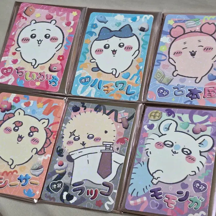 [BUNJANG] Chiikawa Hologram Clear Card GO Ikebukuro Collection (Set of 6) / 먼작귀/치이카와 홀로그램 클리어카드 GO이케부쿠로 컬렉션