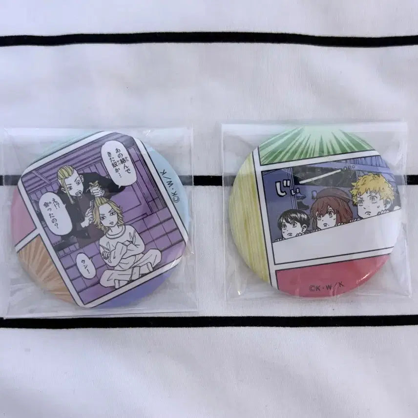 [BUNJANG] Tokyo Revengers Original Art Can Badge Set (Mikey, Draken, Hina, Takemichi, Naoto) / 도리벤 원화 캔뱃지 2종 일괄 마이키 드라켄 히나 타케미치 나오토