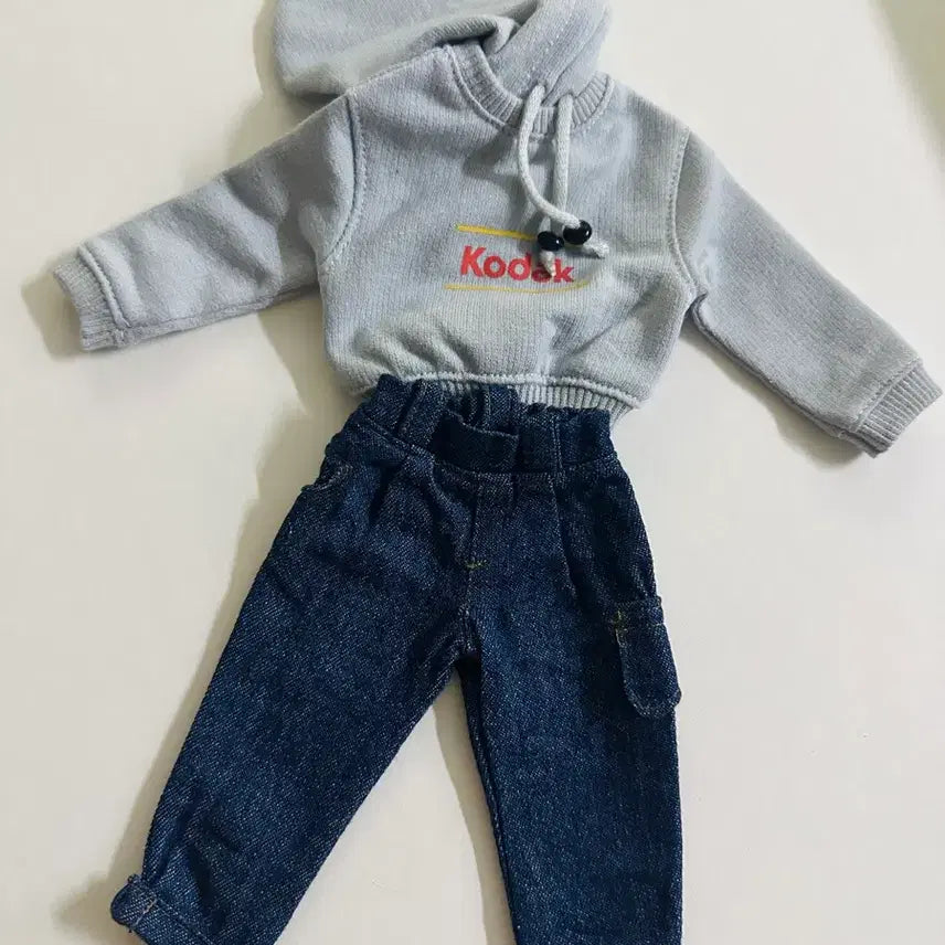 [BUNJANG] Reina Doll Grey Hoodie and Jeans Set / 레이나인형 옷