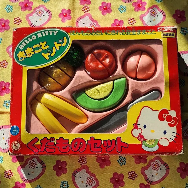 [BUNJANG] Sanrio Classic Kitty Fruit Little Chef Set / 산리오 고전키티 과일 꼬마 요리사 세트