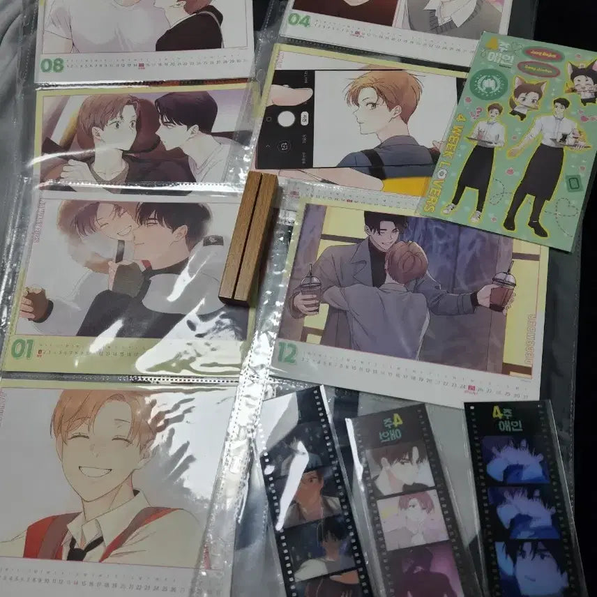 [BUNJANG] 4주 애인 2024 Calendar, Postcard, Film, Sticker Set / 4주 애인 캘린더 엽서 필름 스티커 세트