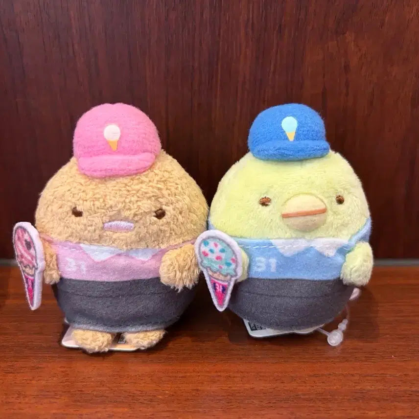 [BUNJANG] Sumikko Gurashi x Baskin Robbins Collaboration Limited Edition Plush Toys (2 Pieces) / 스밋코구라시 x 배스킨라빈스 31 콜라보레이션 한정판2개