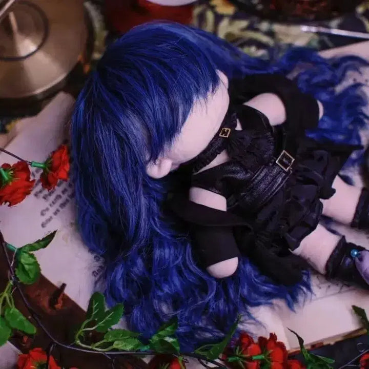 [BUNJANG] 20cm Doll Clothes - Black Dress (Unattributed) / 블랙 원피스 인형옷 20깅 옷장 무속성 솜인형 20cm