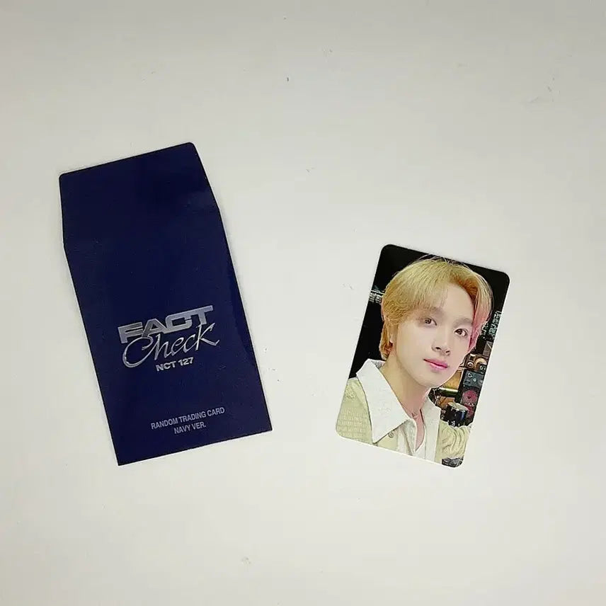 [BUNJANG] NCT 127 Haechan Fact Check Mokdong Pop-Up Store Photocard Navy / 엔시티127 해찬 팩트체크 목동 팝업스토어 포토카드 포카 네이비 NCT127 HAECHAN FACT CHECK POP UP PHOTOCARD NAVY_1