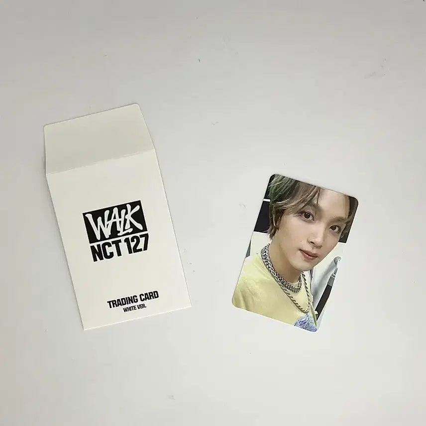[BUNJANG] NCT 127 Haechan Walk on the Beat Trading Photocard White Version / 엔시티127 해찬 워크온더비트 트레이딩카드 포토카드 화이트버전 NCT127 HAECHAN WALK ON THE BEAT PHOTOCARD WHITE_1