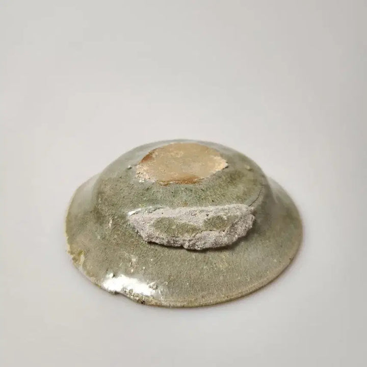 [BUNJANG] Goryeo Dynasty Celadon Porcelain Plate with Embossed Design / 고미술품 고려시대 전기에 제작된 압출양각 비색청자 접시
