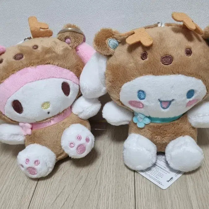 [BUNJANG] Sanrio My Melody/Cinnamoroll Rudolph Plush Toys (Authentic Tag) / 산리오 인형 마이멜로디/시나모롤 루돌프 인형(정품택O)