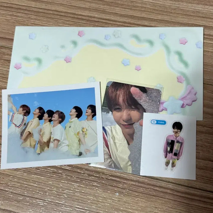 [BUNJANG] NCT WISH POPUP Wish Ver. Photocard &amp; Sticker Set / 엔시티위시 팝팝 위츄