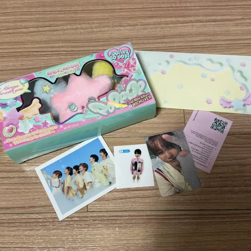 [BUNJANG] NCT WISH POPUP Wish Ver. Photocard &amp; Sticker Set / 엔시티위시 팝팝 위츄