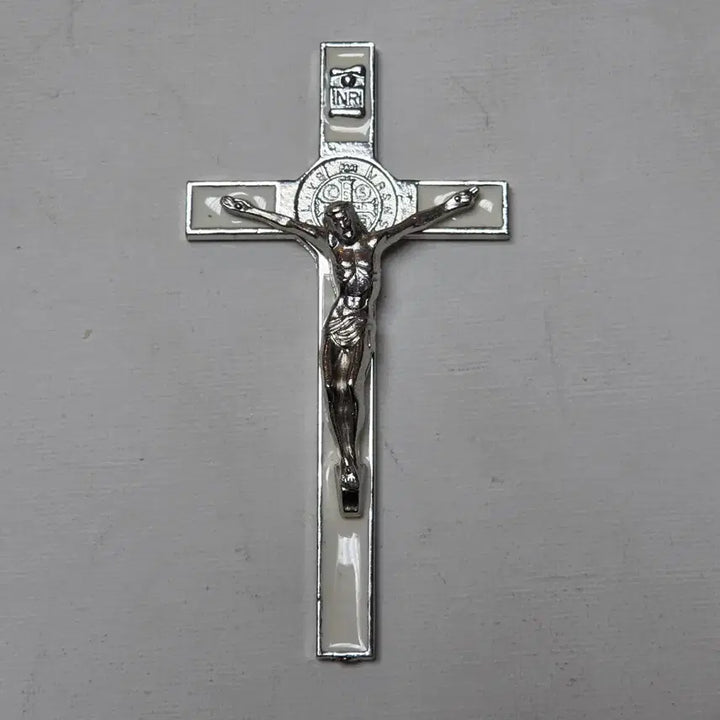 [BUNJANG] Antique Italian Metal Crucifix with Jesus Figurine / 앤틱 이탈리아 금속 십자가 예수님 가톨릭 십자가 천주교